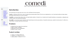 Desktop Screenshot of comedi.org